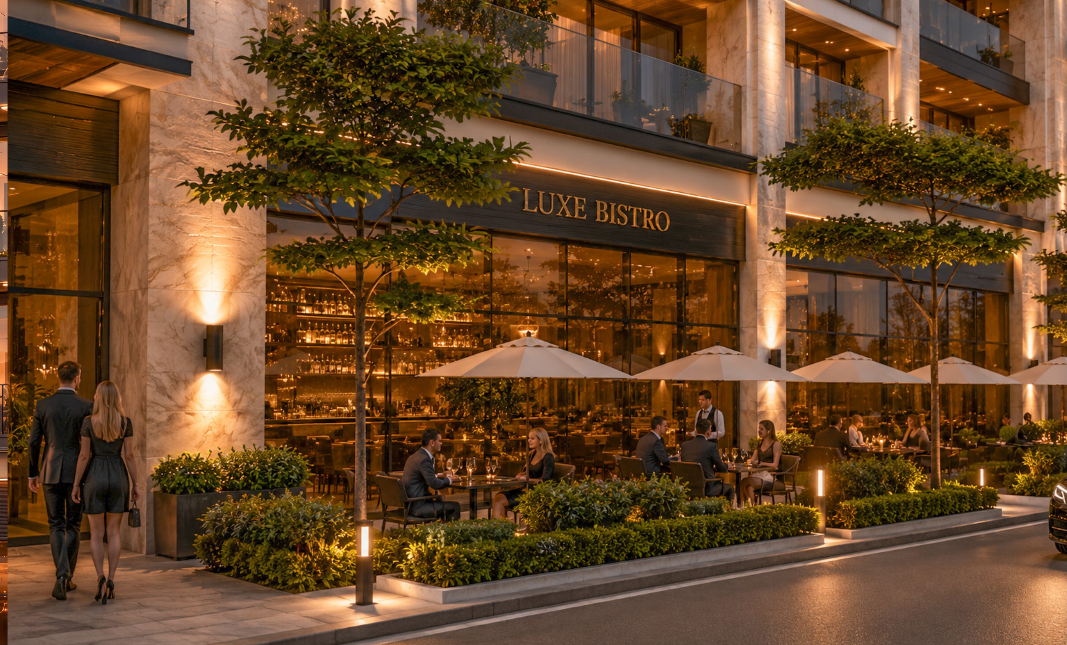 Luxe Bistro terrace